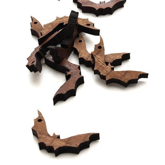 Small laser cut bat beads