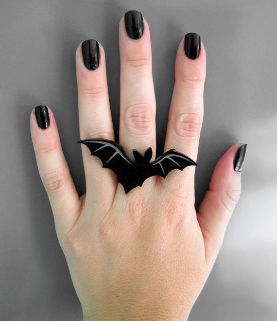 Laser cut acrylic bat ring