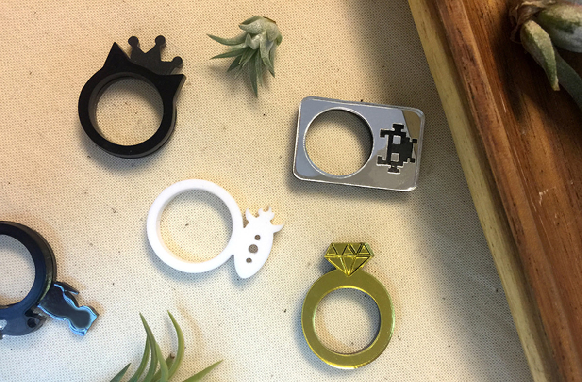 Laser cut rings featured by SIX-SIX and The STORM magazine